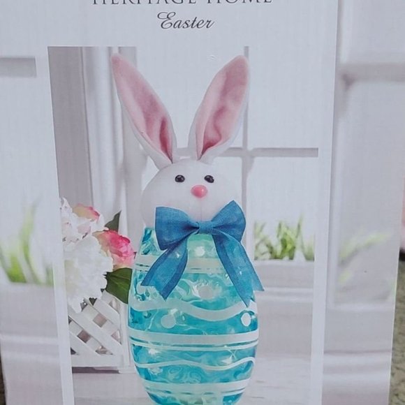 NIB LED handcrafted bunny includes 10 LED lights 15" Tall - Picture 1 of 3